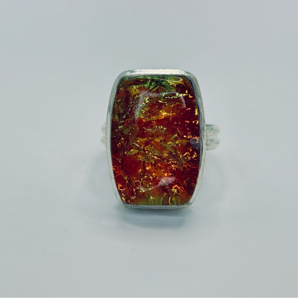 Multicolor Dichroic Statement Ring - image 5